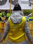 Falun Gong Protesters at Chinese President Visit to Manchester